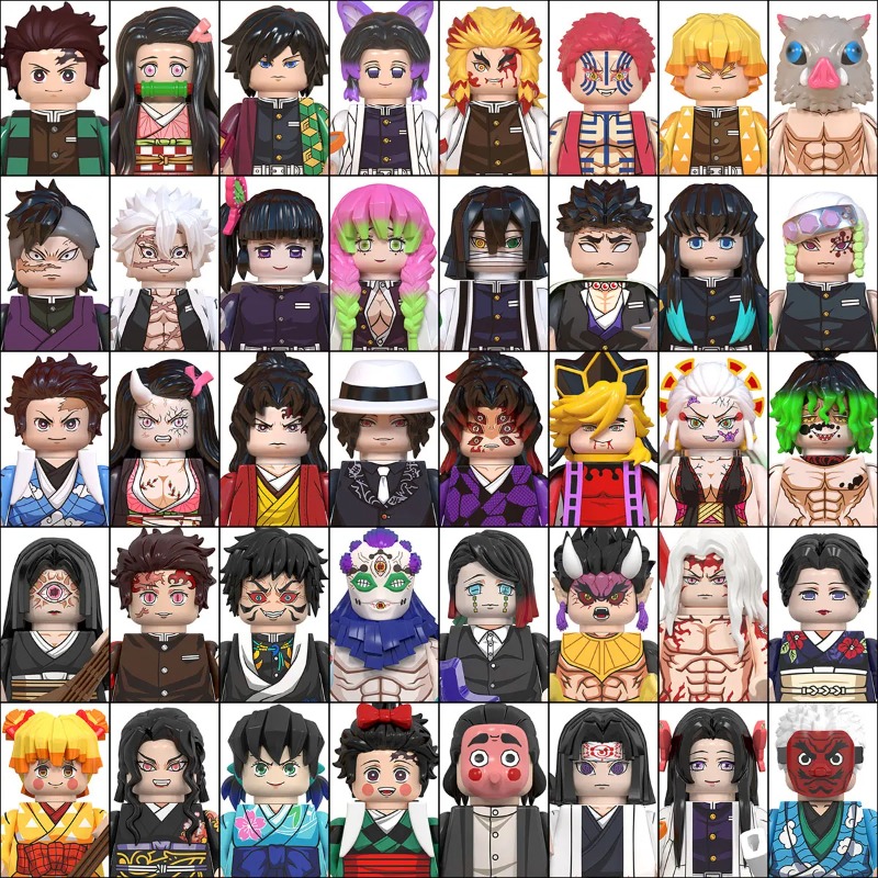 Lego Set Technic - Demon Slayer Building Block Minifigures 50PCS