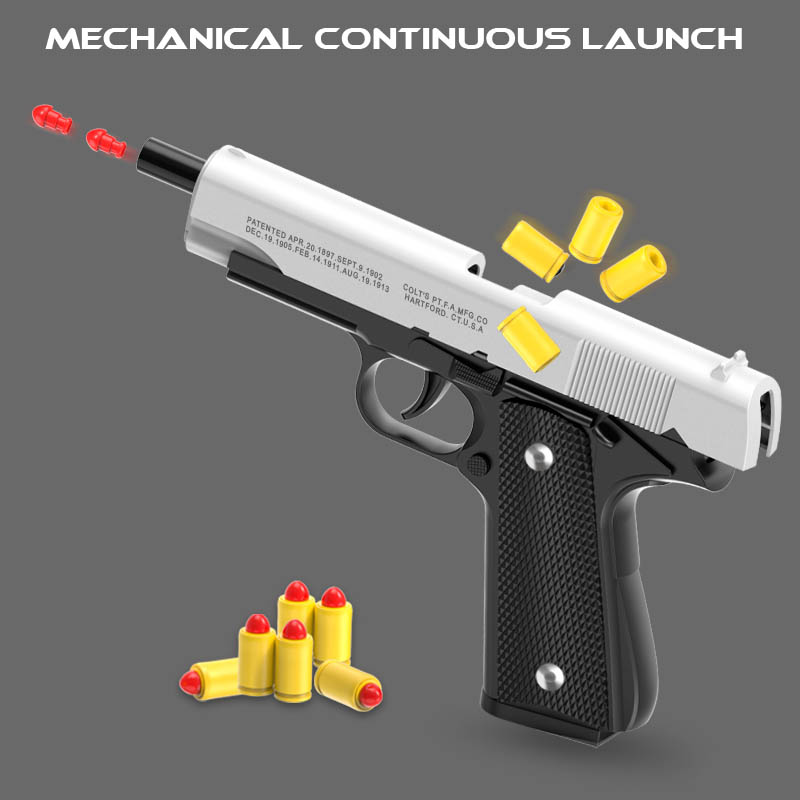 Catapult Launcher Toy - M1911 Colt Toy Gunman Gun, Soft