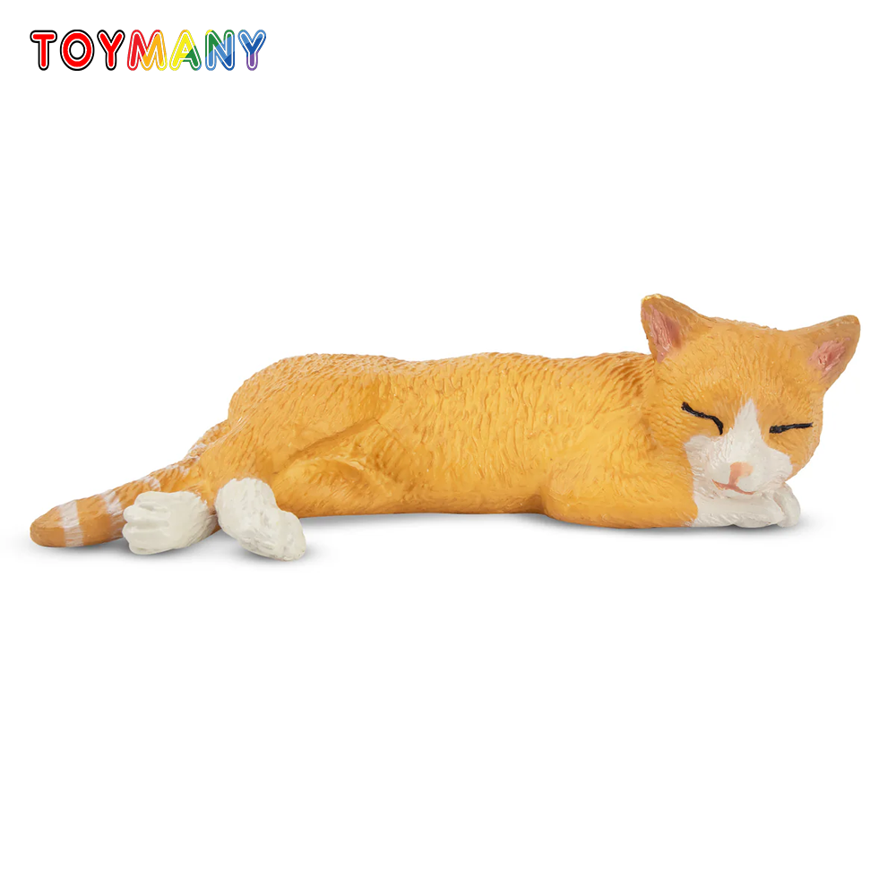 Kids Toys Latest - Toymany Simulation Lying Orange Cat Cat