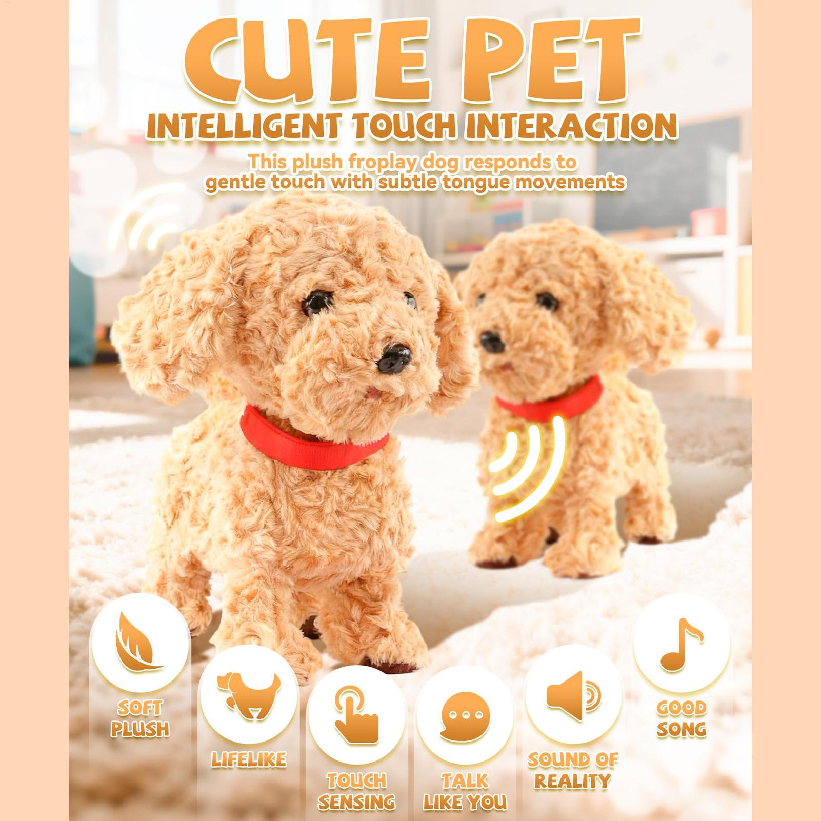 Kids Toys Dog - Realistic Robot Dog Plush Soft Smart