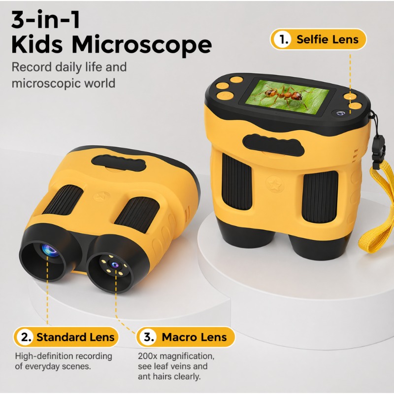 4K 1000X Microscope Camera Dig - Kids Toys Top View review and price