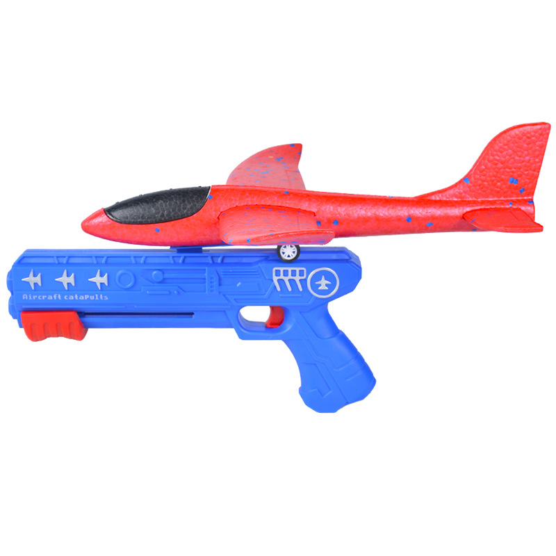 Kids 24 or 34 cm Foam Plane La - Catapult Launcher Toy review and price