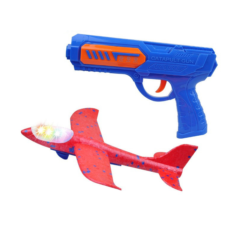Kids 24 or 34 cm Foam Plane La - Catapult Launcher Toy review and price