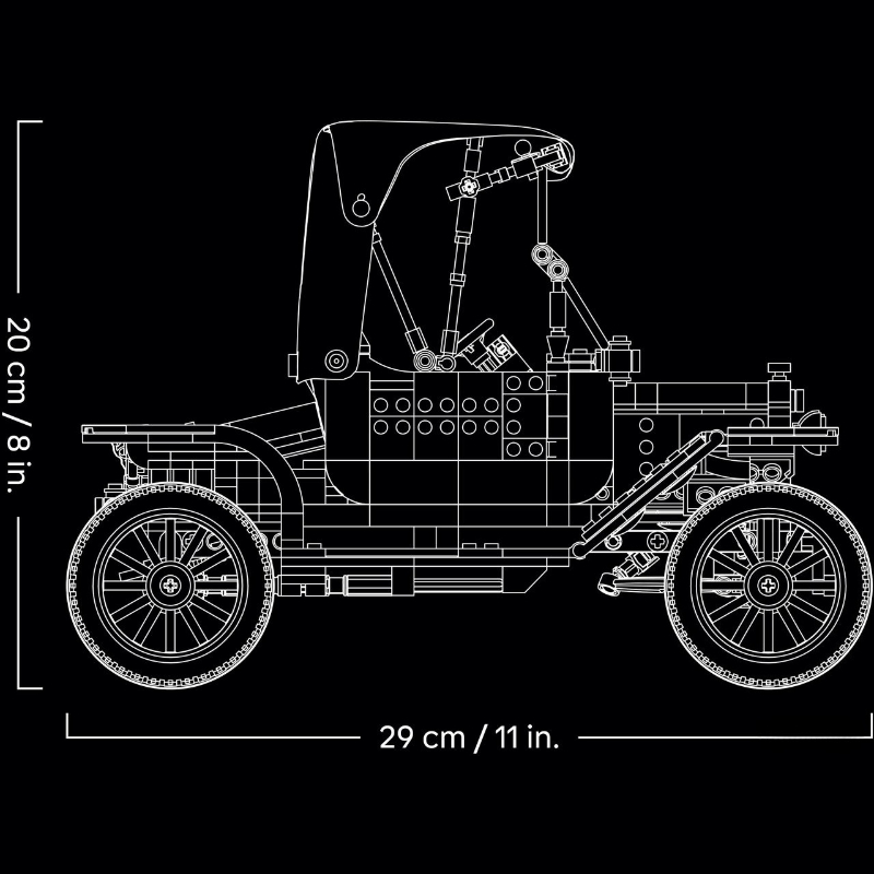 1060pcs Vintage Model T Car Bu - Lego Set Technic review and price