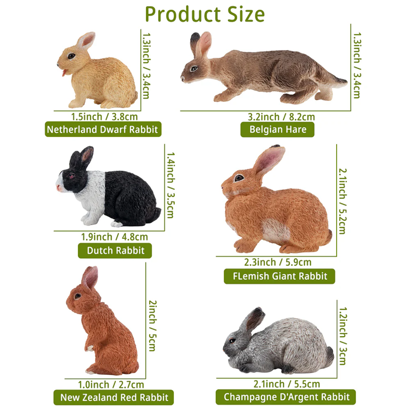 12Pcs Simulation Rabbit Farm A - Kids Toys Latest review and price