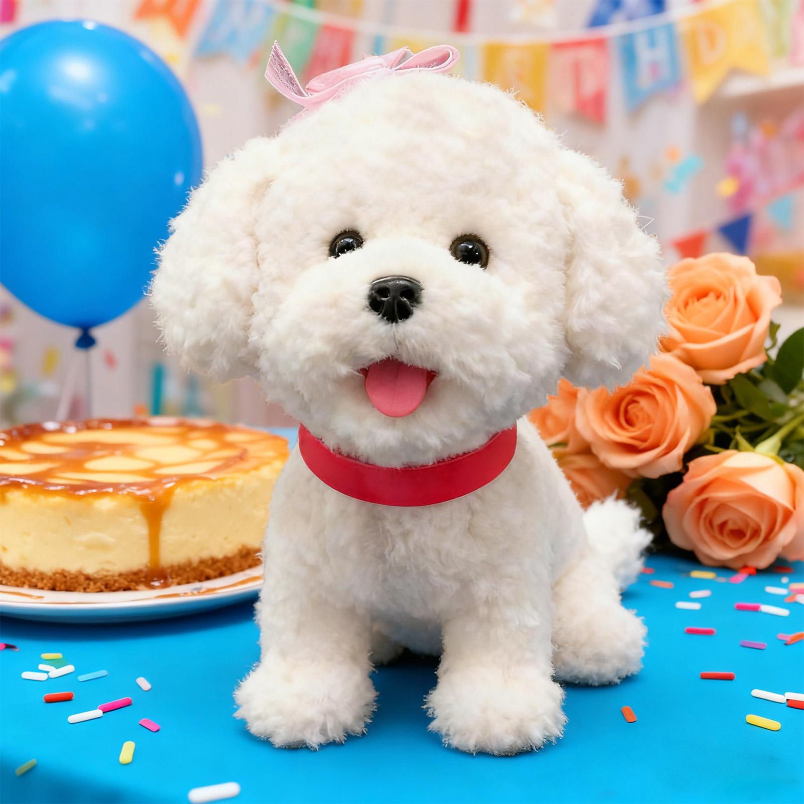 Realistic Robot Dog Plush Soft - Kids Toys Dog review and price