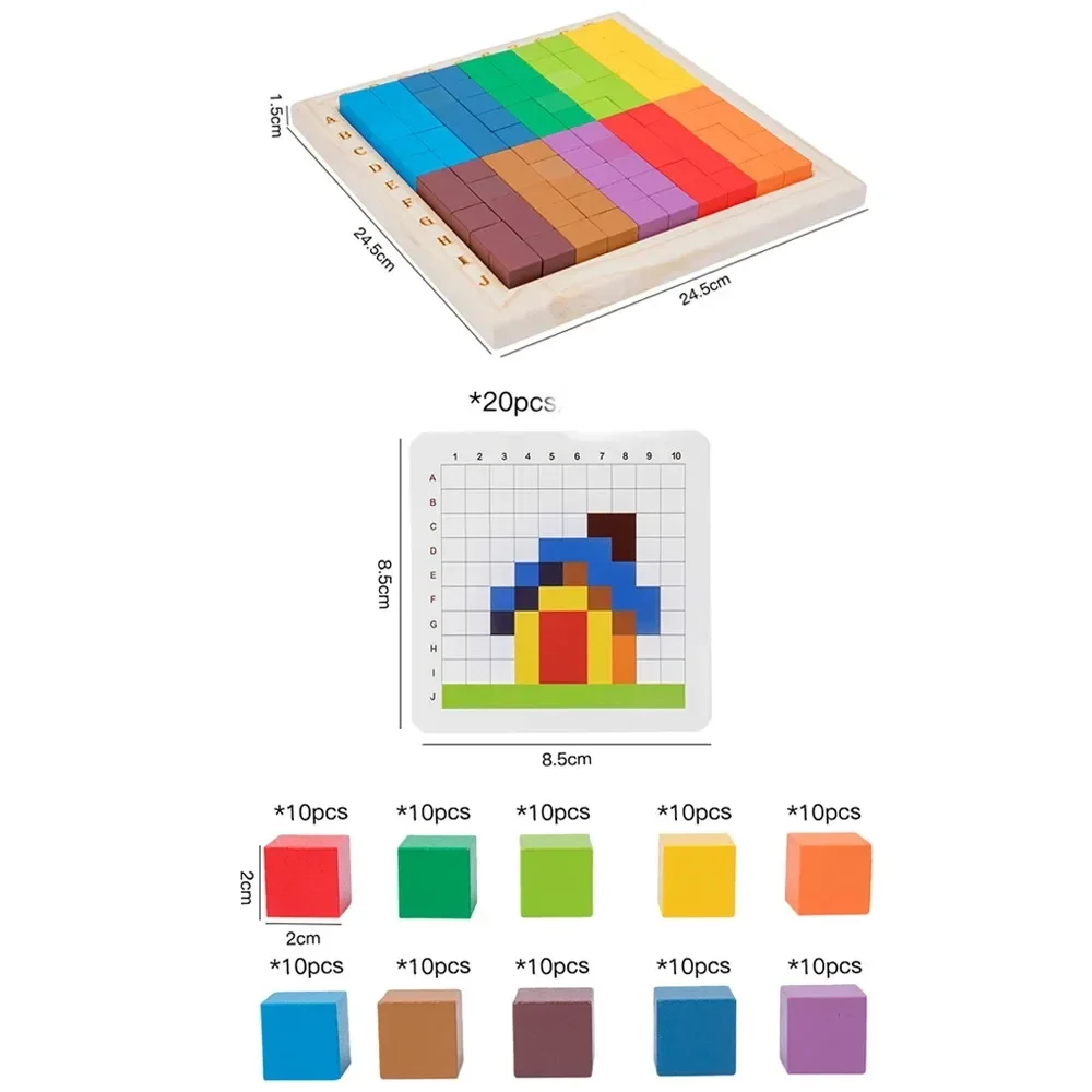Montessori Color Counting Buil - Kids Toys Under 100 review and price