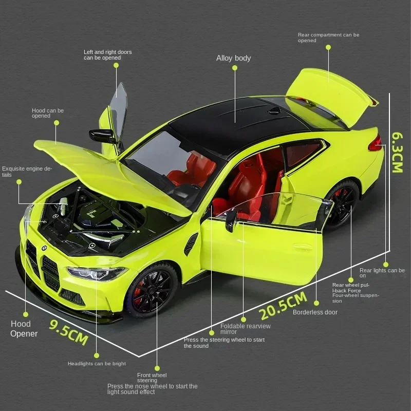 Alloy 1:24 Scale BMW M4 Sport  - Kids Toys Under 100 review and price